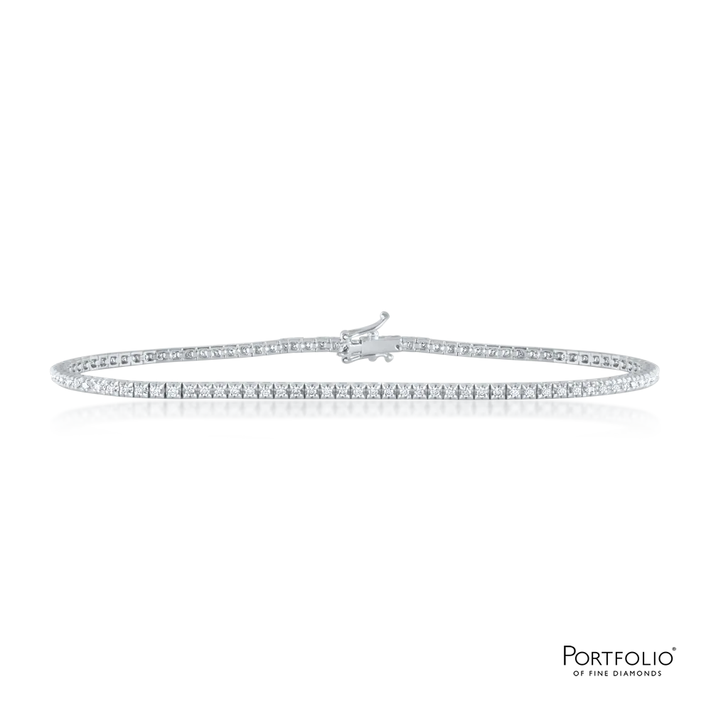 0.50ct Diamond White Gold Bracelet