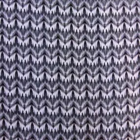 100% Rayon With Grey / White Ikat Print By The Yard Soft Organic Kids Dress Draping Fabric