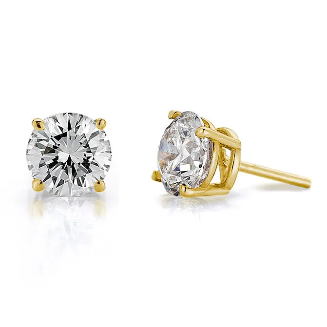 1/10 CTW Diamond Stud Earrings - Classic