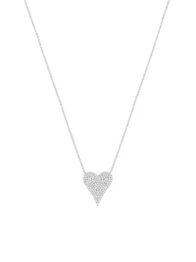 2.0ct Diamond 14K Gold Heart Necklace