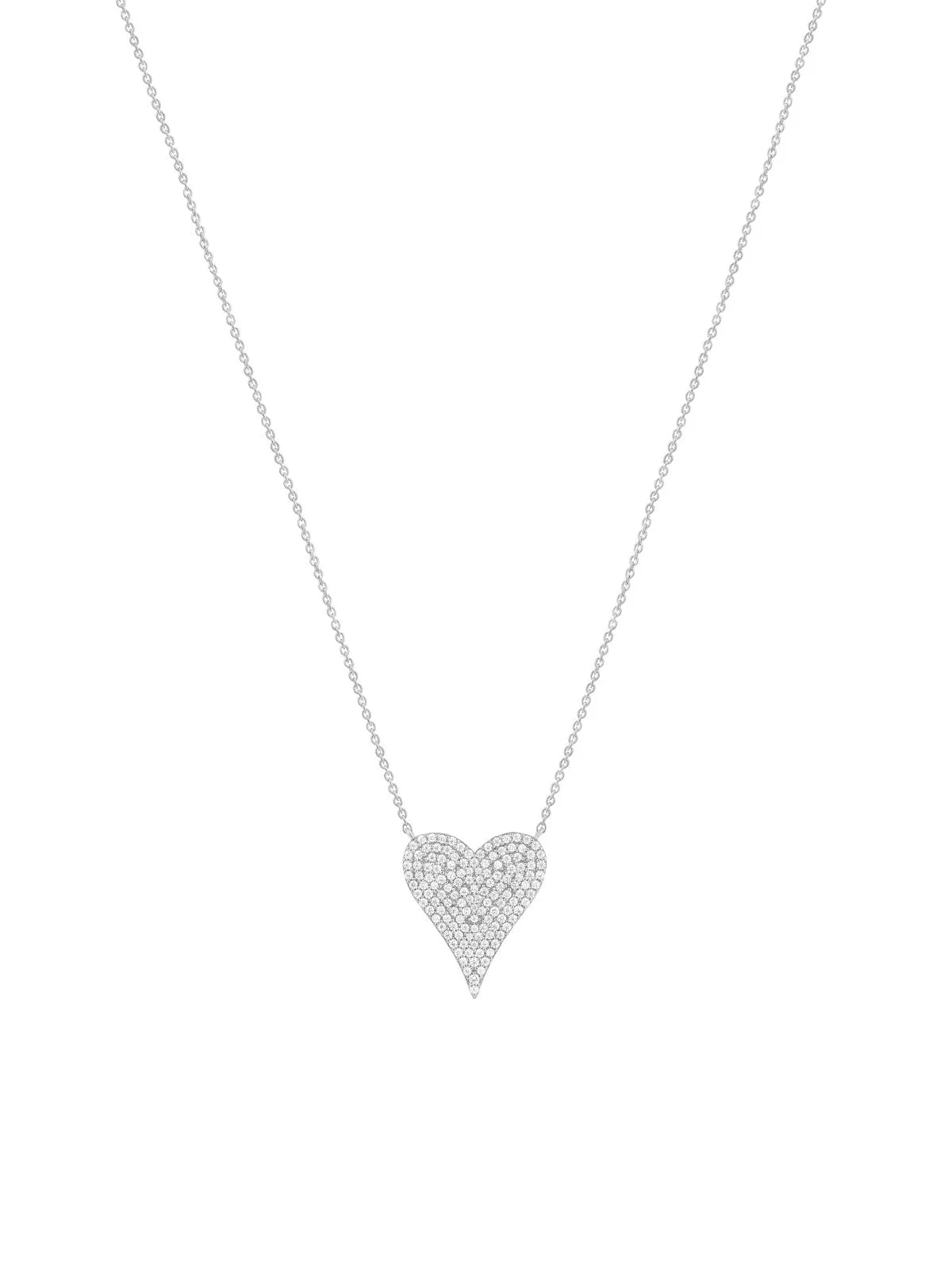 2.0ct Diamond 14K Gold Heart Necklace