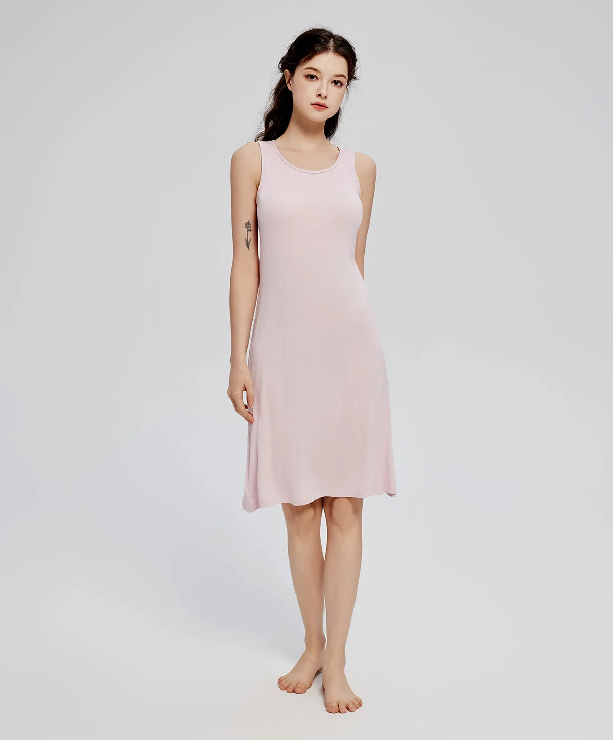 All Sleep Club Viscose Padded Slip Dress