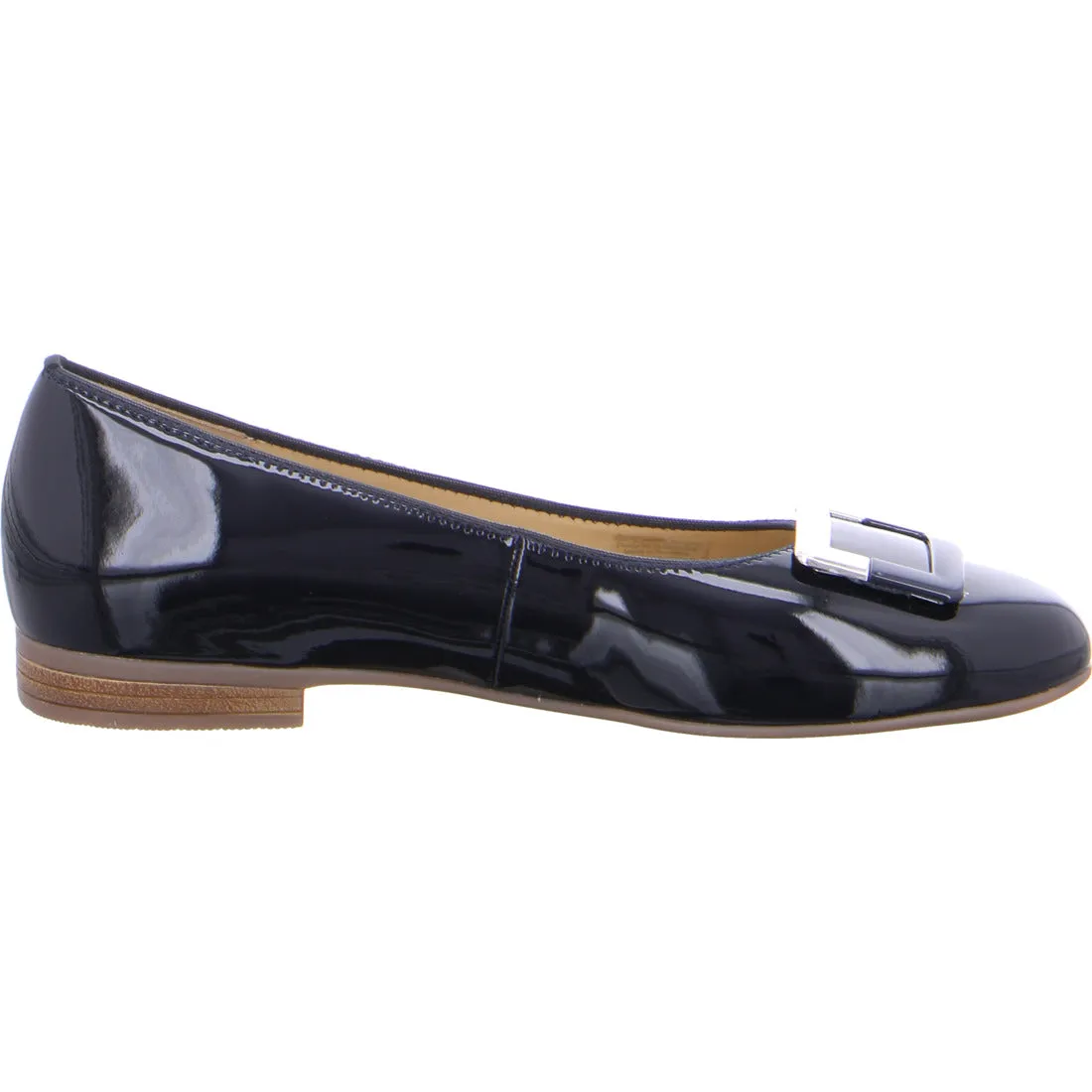 Ara Ladies Pump Shoe Navy Patent