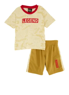 Baby Boys 0-9M Legend Graphic Tee and Shorts