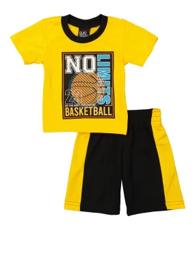 Baby Boys 12-24M No Limits Basketball Tee and Shorts Set