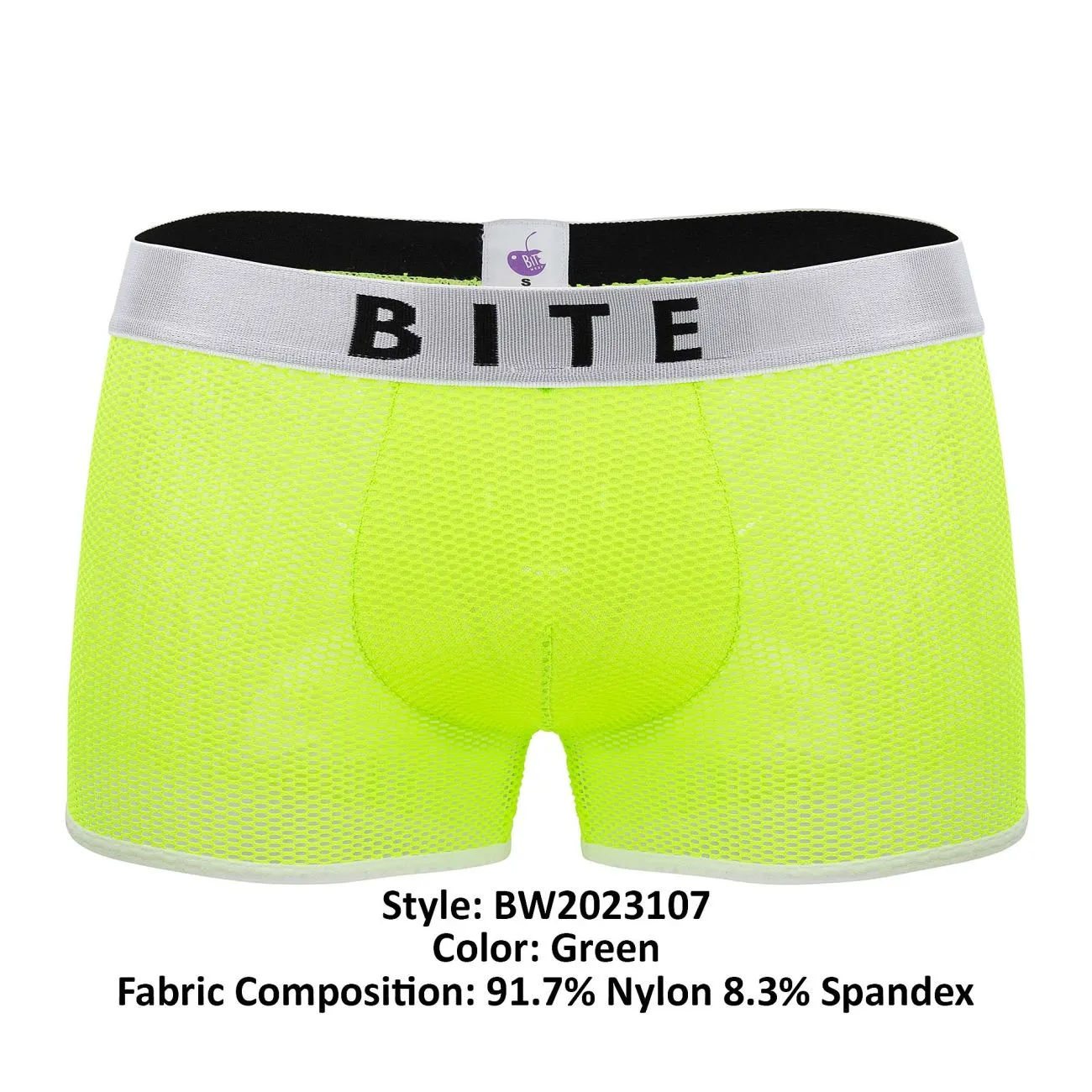 BiteWear BW2023107 Bright Kumquat Trunks Color Green