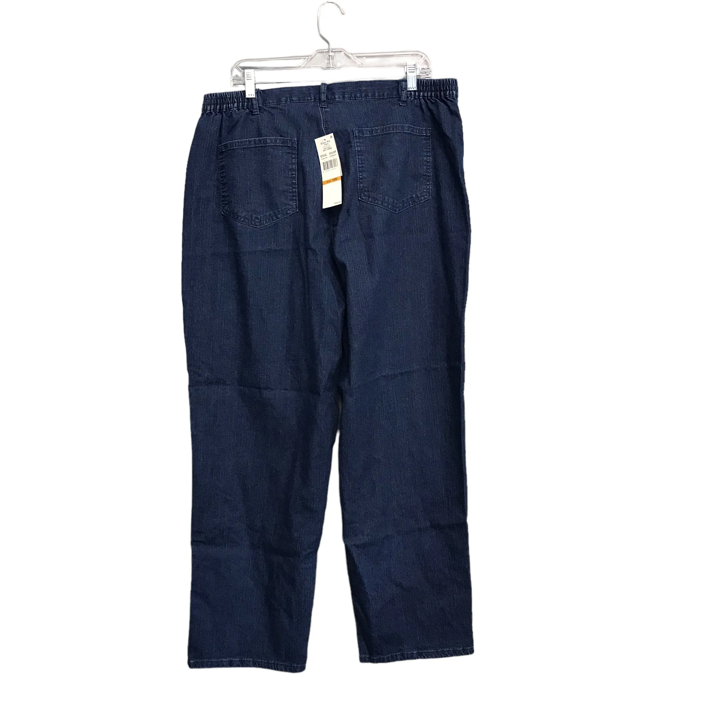 BLUE DENIM JEANS STRAIGHT by RUBY RD Size:16