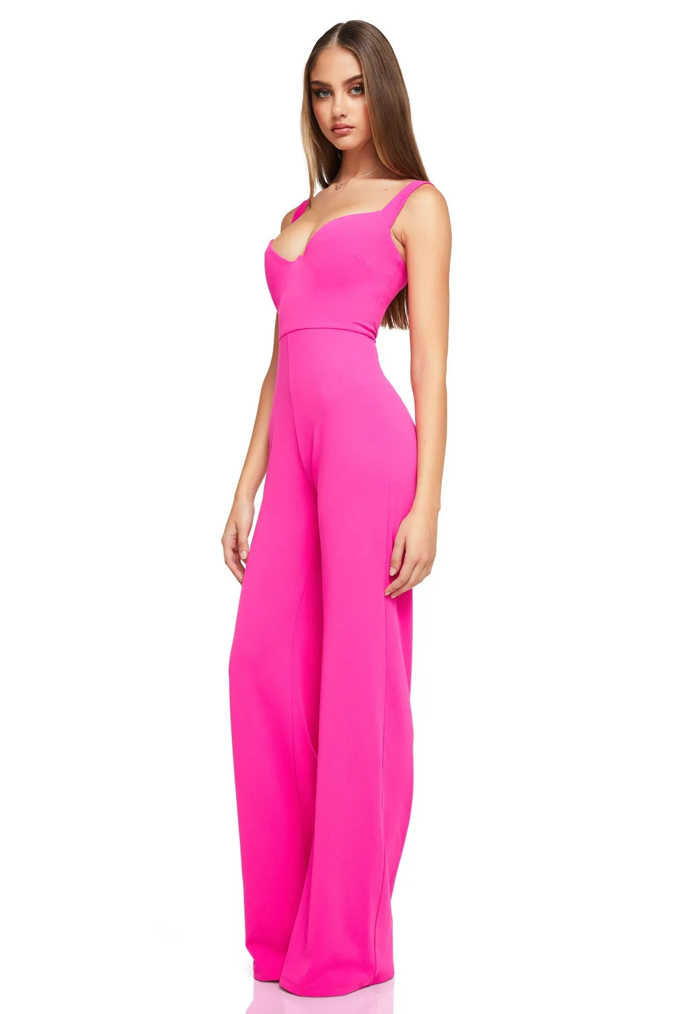 BUY IT NOOKIE Romance Jumpsuit (Neon Pink)