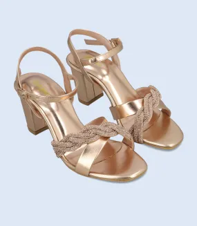 BW10068-CHAMPAGNE-Women Sandal Heel