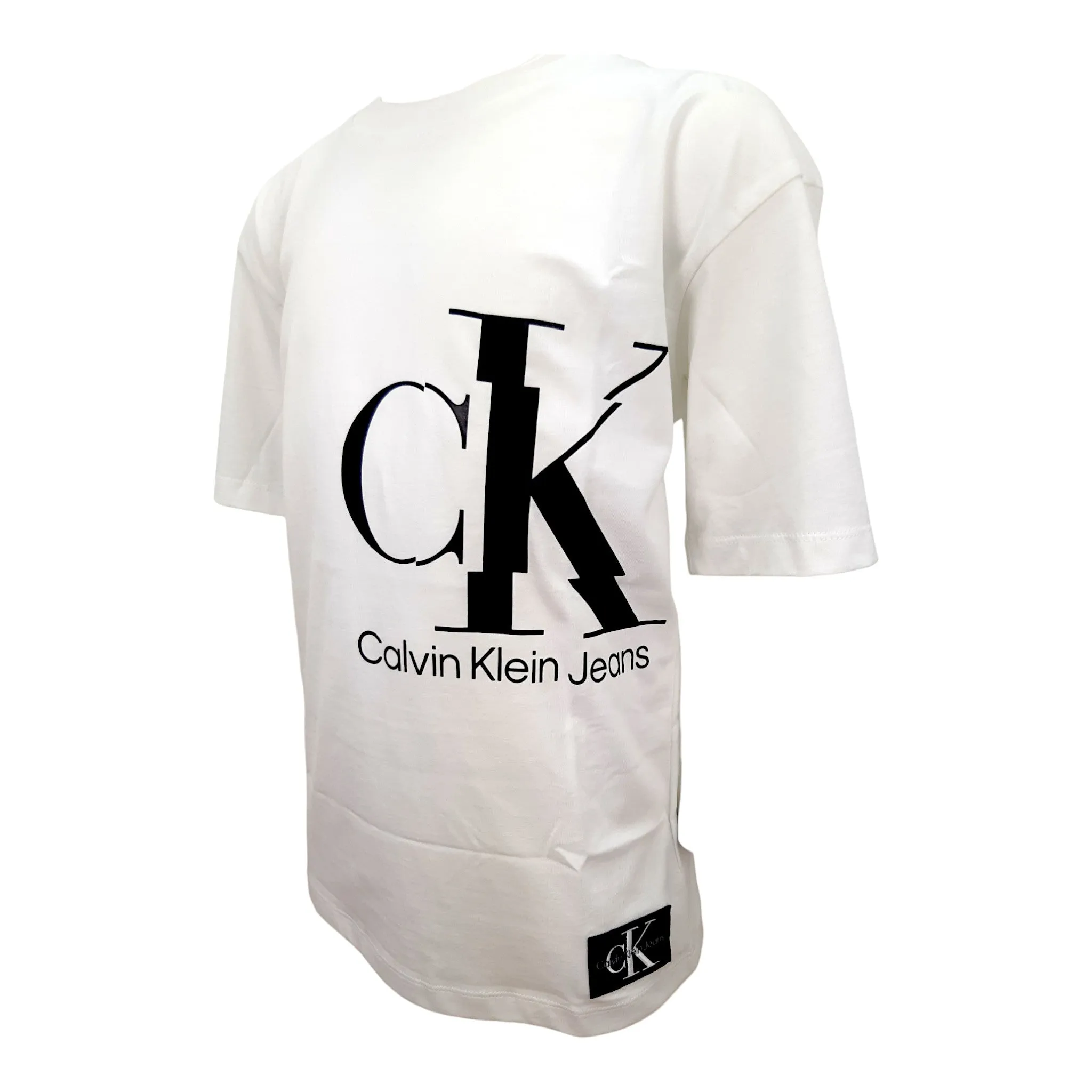 Calvin Klein t-shirt logo patch bambino