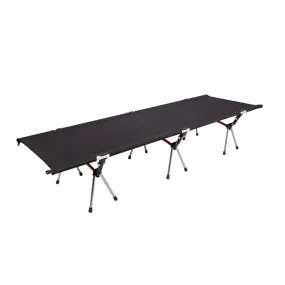 Camp Leader High Collapsible Camp Bed - Black