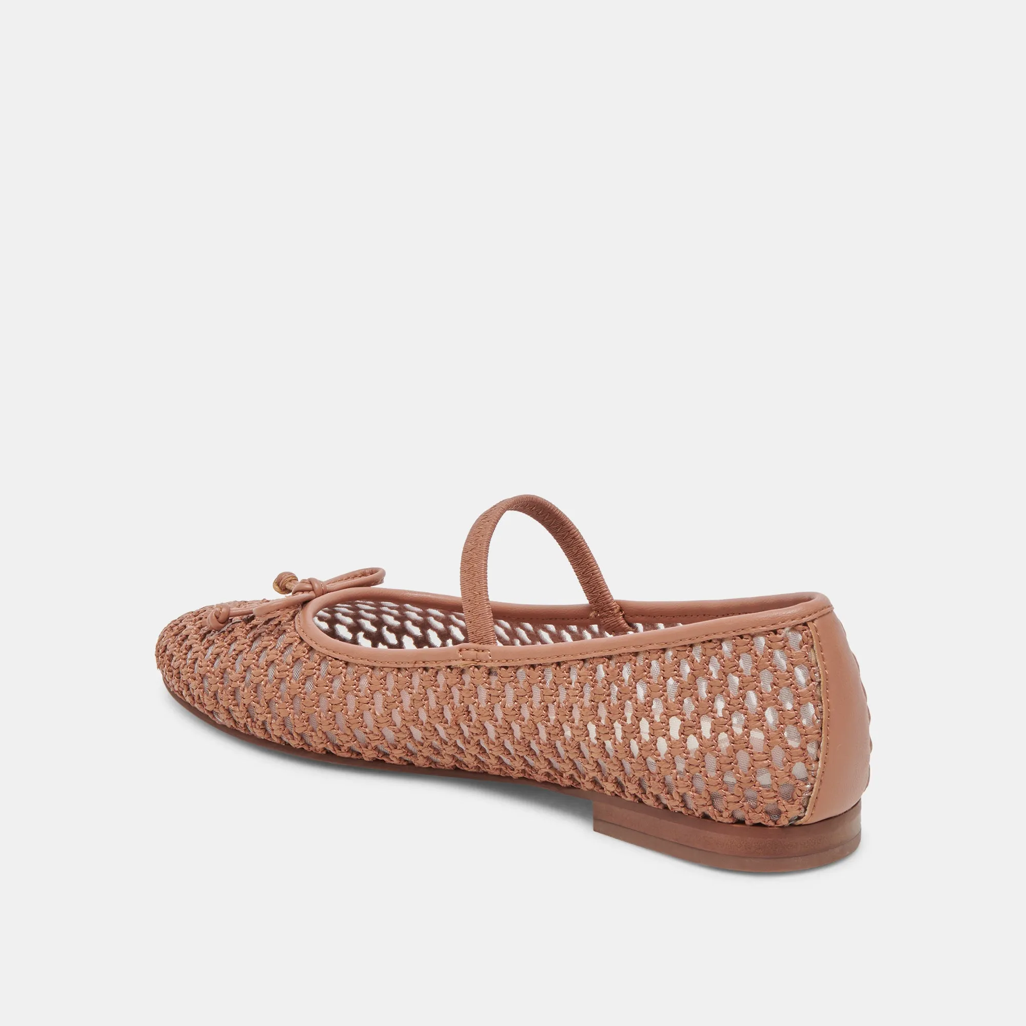 CARIN RAFFIA BALLET FLATS CIDER RAFFIA