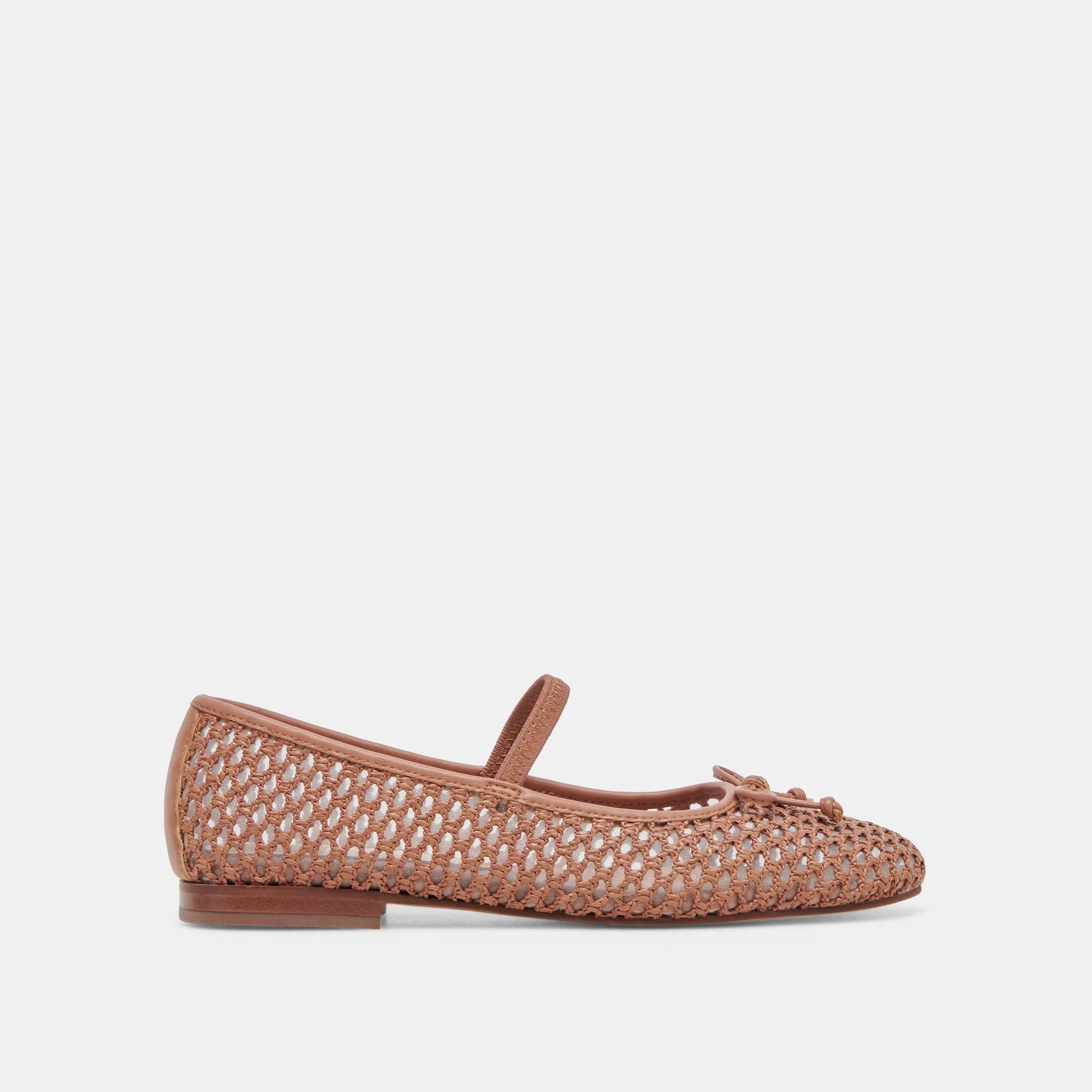 CARIN RAFFIA BALLET FLATS CIDER RAFFIA