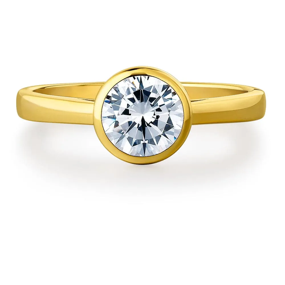 Classic Bezel Solitaire Ring