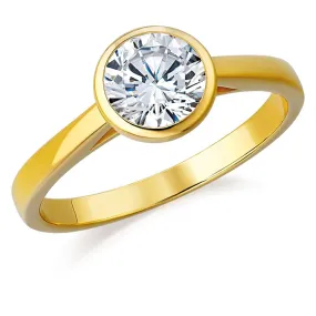 Classic Bezel Solitaire Ring