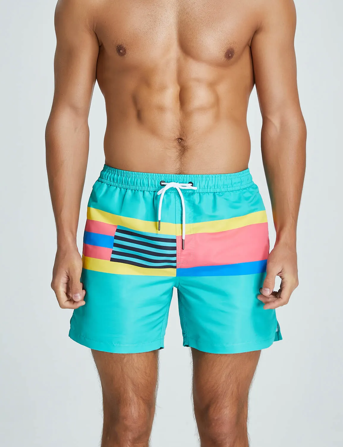 Color Block Swim Shorts 221302