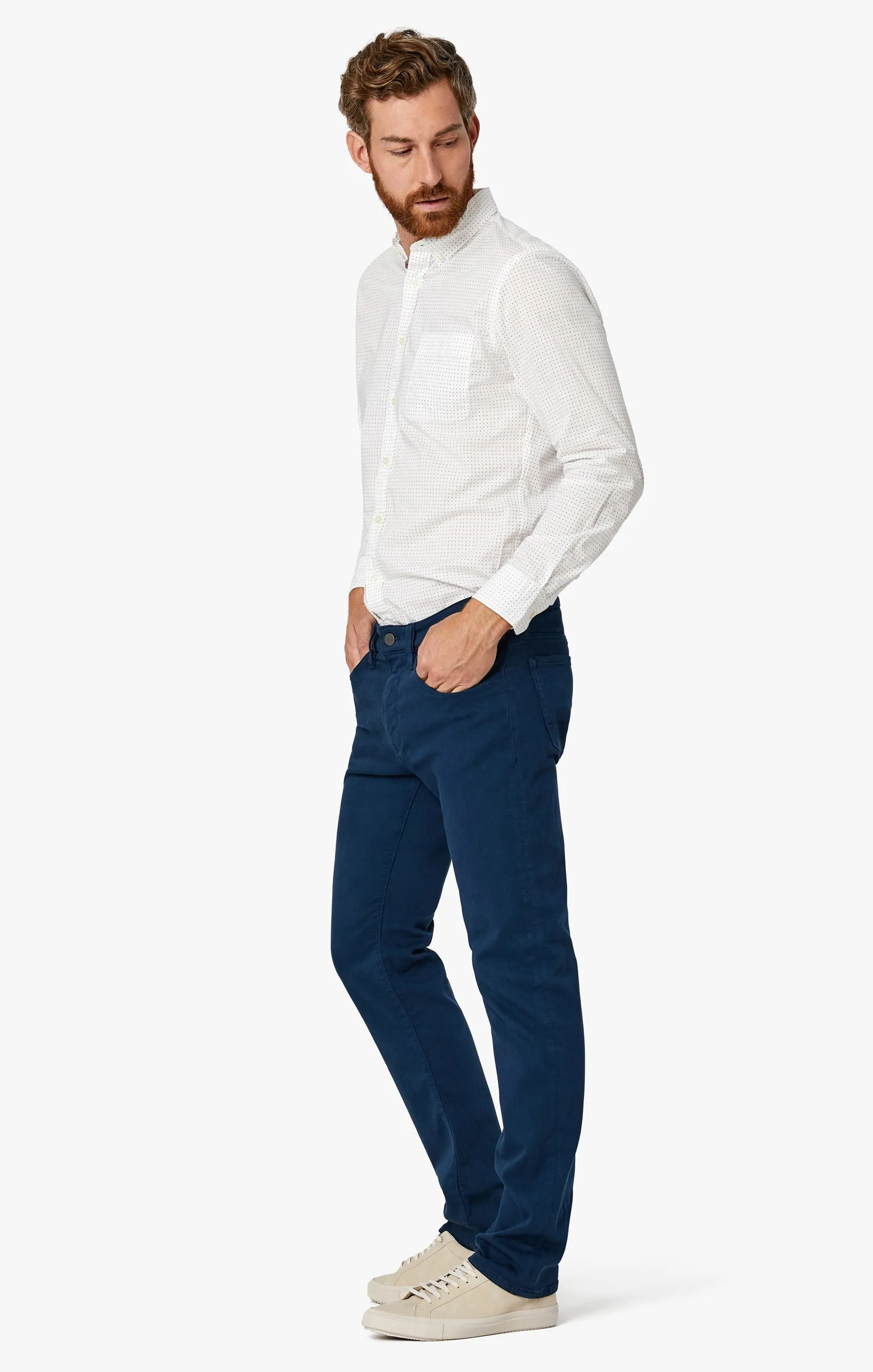 Courage Straight Leg Pants In Petrol Comfort