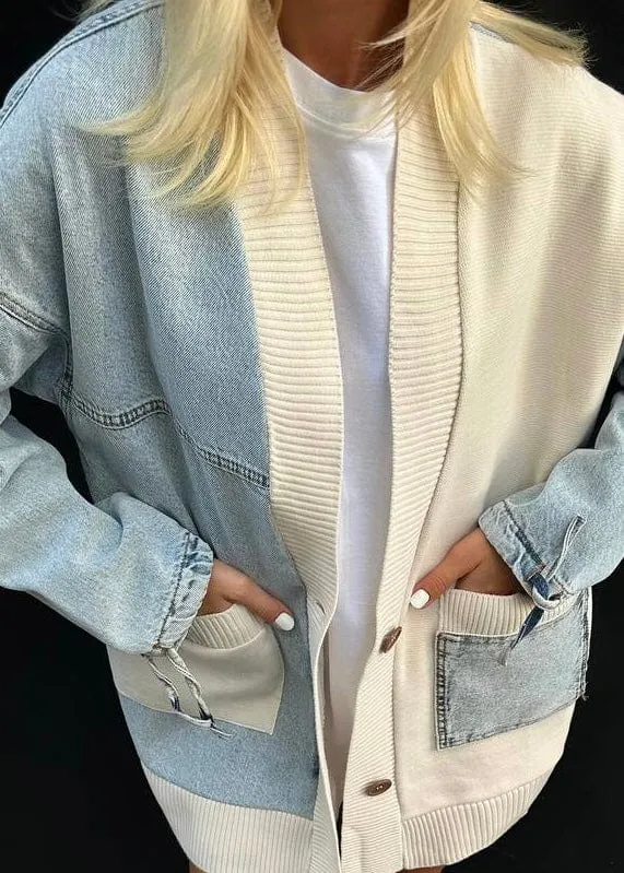 Cozy Denim Sweater