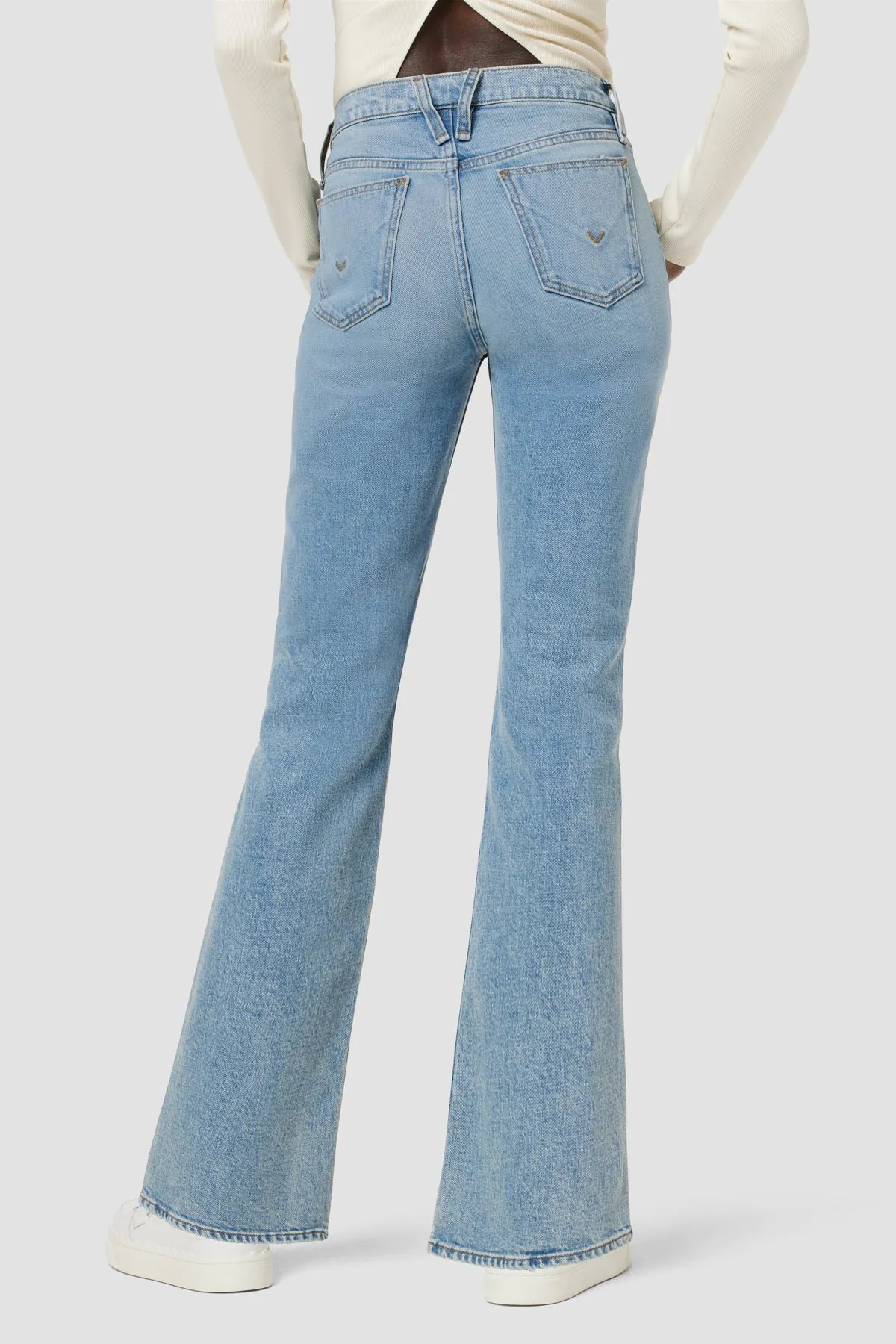 Farrah Mid-Rise Barefoot Bootcut Jean