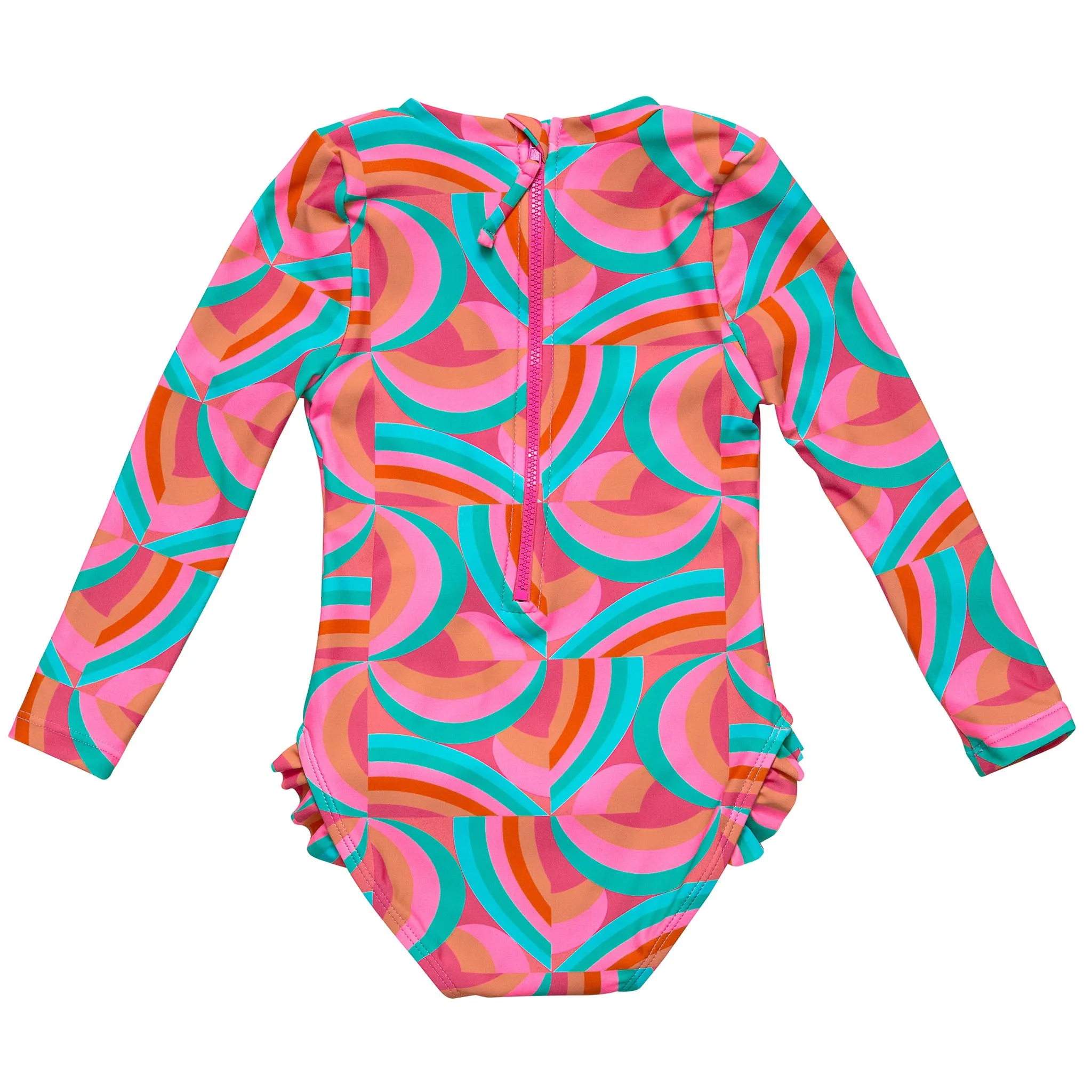 Geo Melon Sustainable LS Surf Suit