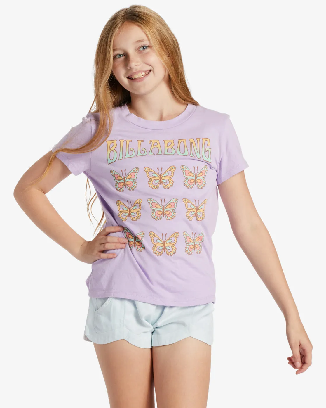 Girls Coastal Dreamer T-Shirt - Lilac Breeze