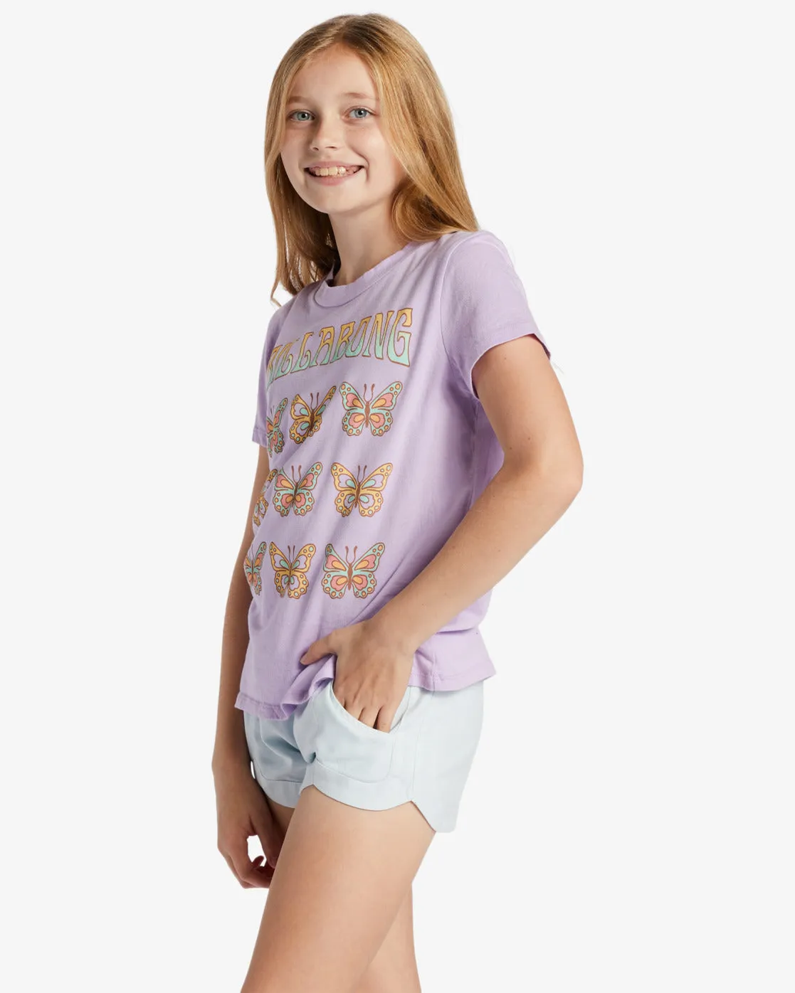 Girls Coastal Dreamer T-Shirt - Lilac Breeze