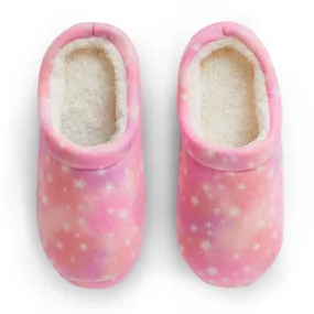 Girls Star Fleece Clog Slipper