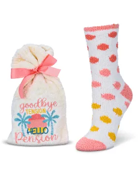 Goodbye Tension Hello Pension Cozy Socks & Gift Set