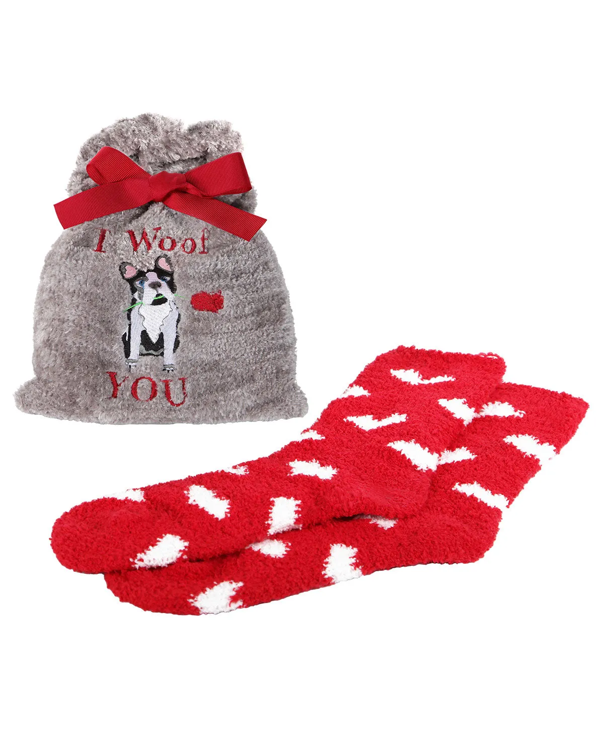 I Woof You Cozy Socks & Gift Bag Set