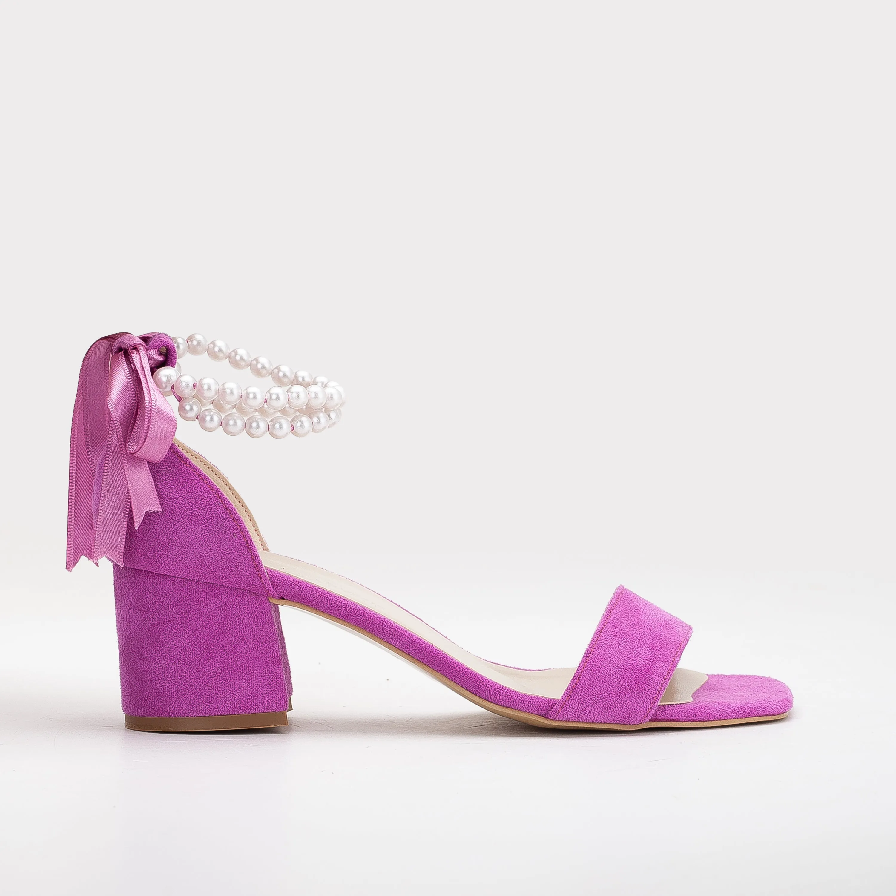 Illy - Fuchsia Bridal Shoes with Pearls