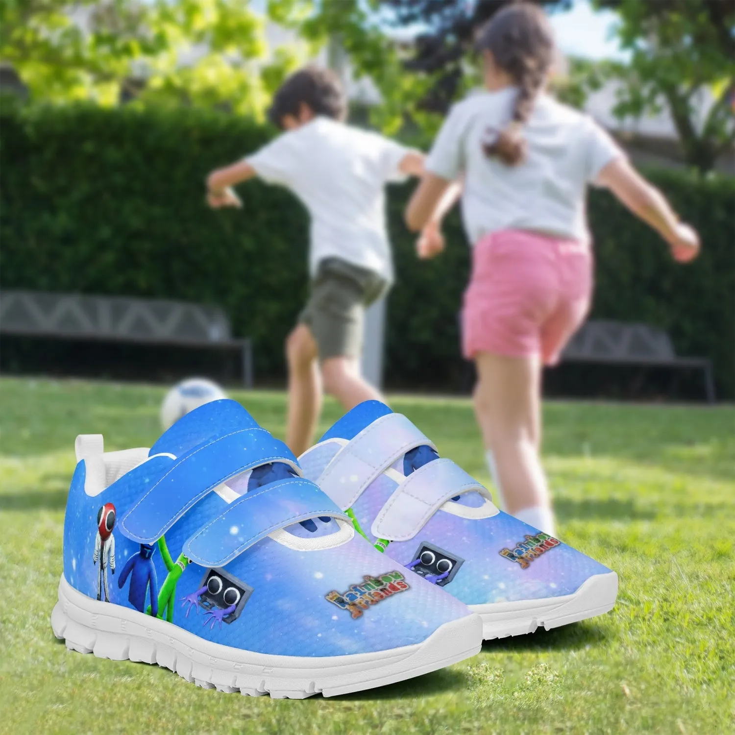 Kids Rainbow Friends Velcro Shoes