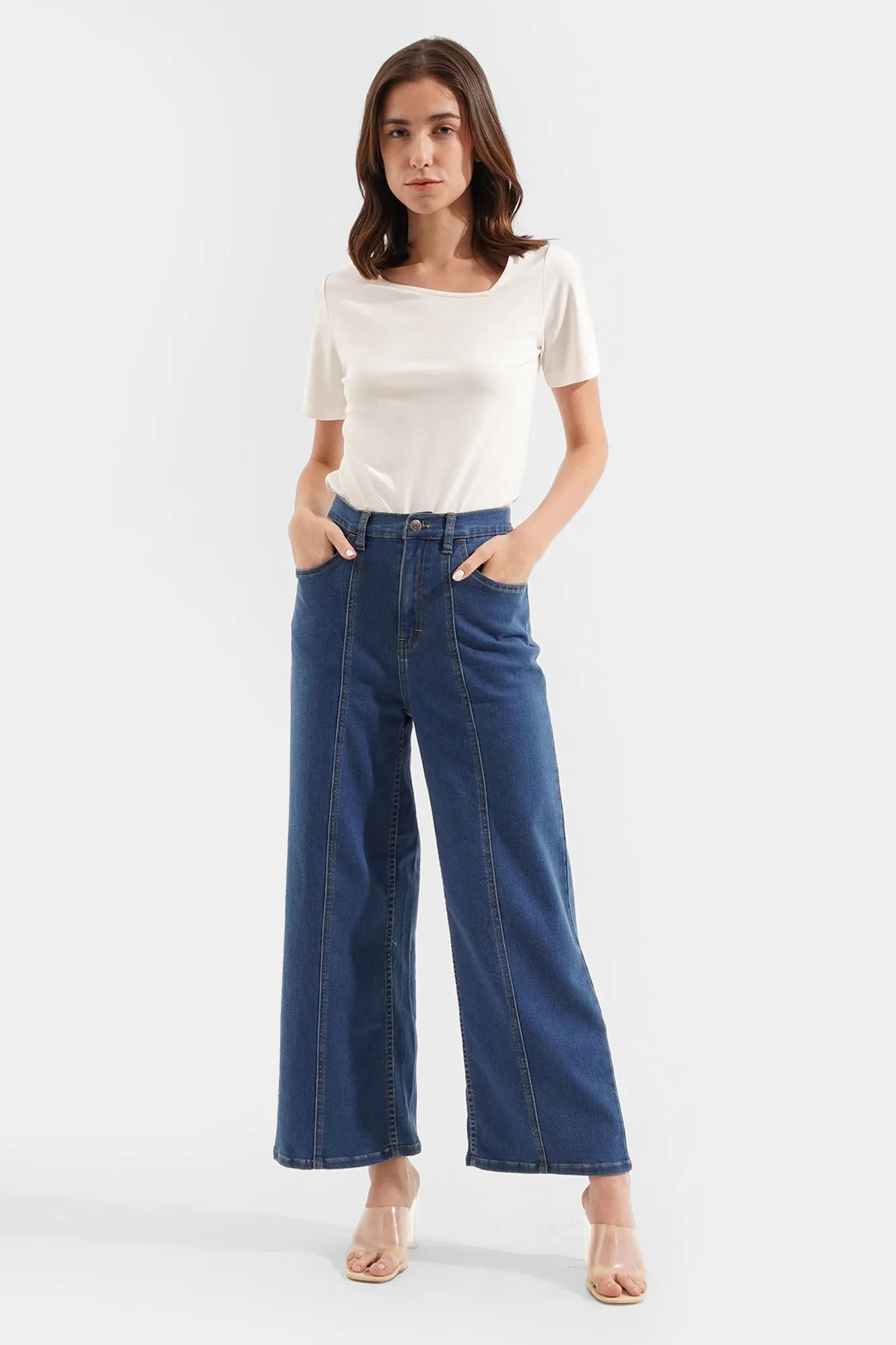 Lightweight Wide Leg Cozy Jeans