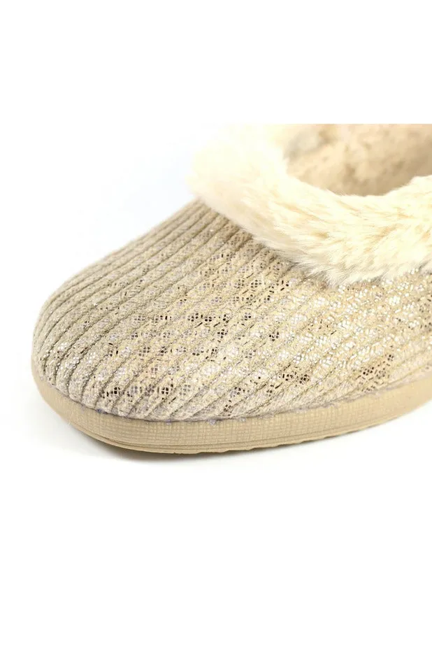 Lunar Ladies Slippers Marlene KLA 172 beige