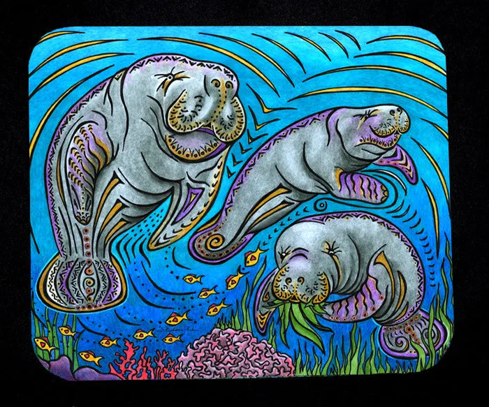 Manatees Mousepad