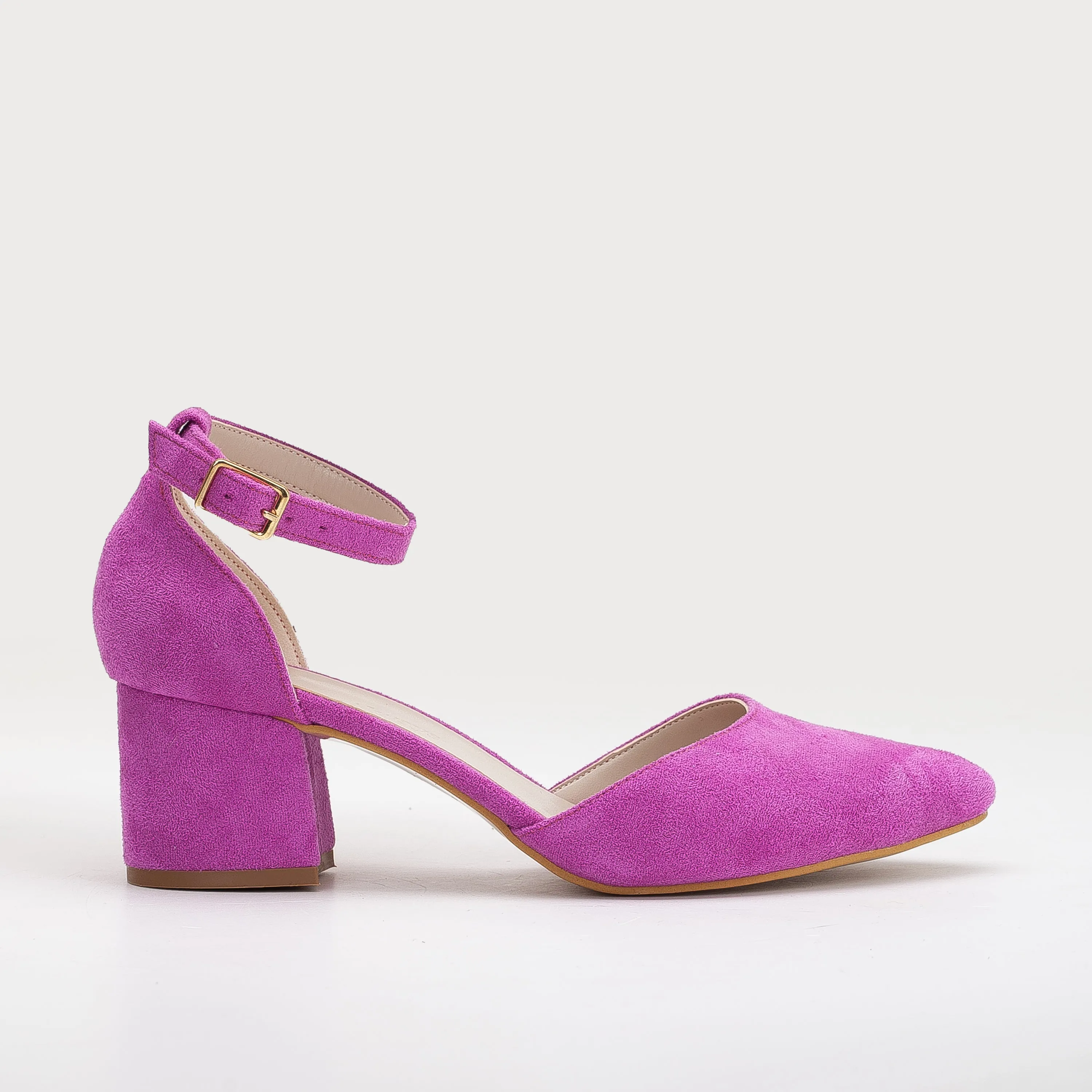 Marcelle - Fuchsia Suede Bridal Shoes