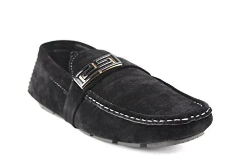 Men's M1040-12 Suedette Moccasin Slip On Loafer Driving Shoes