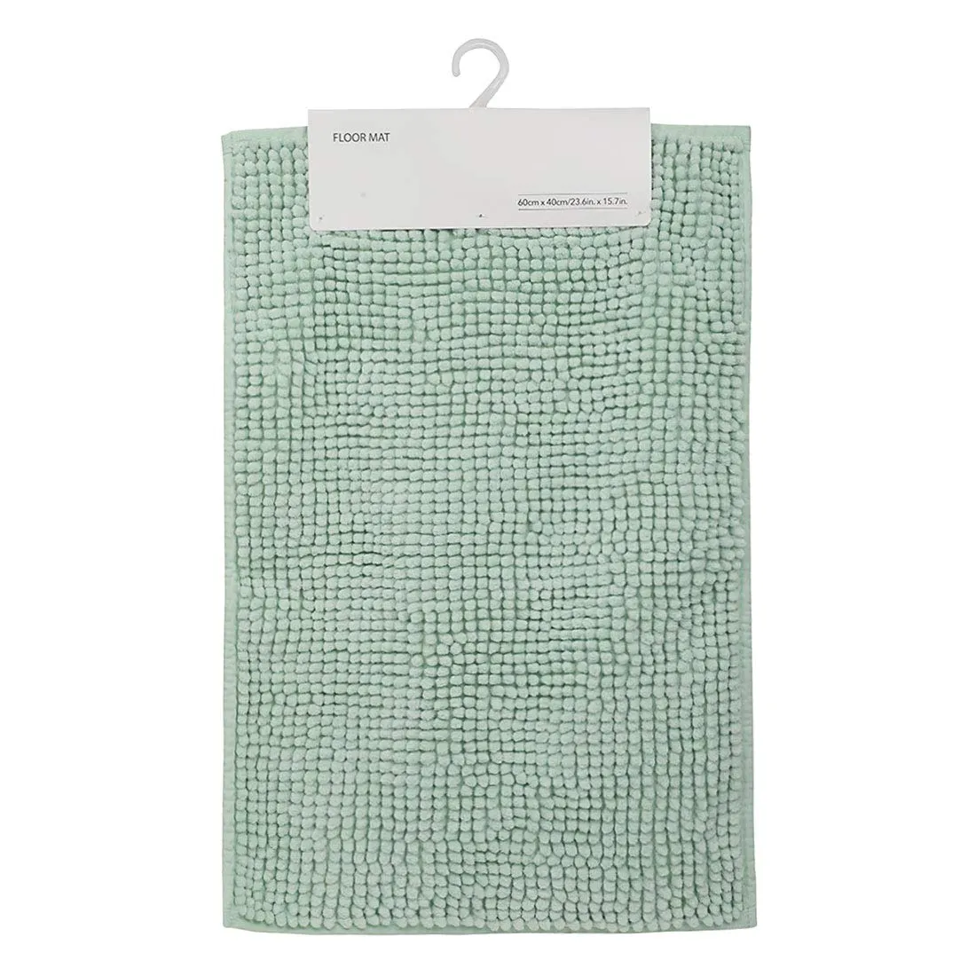 Miniso Indian Chenille Fabric Floor Mat (Light Green) 60x40 cm