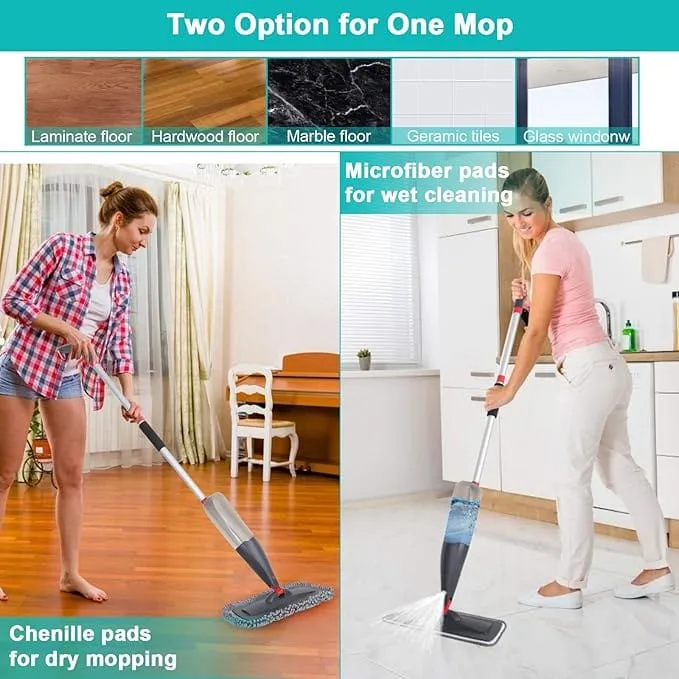 Mopify™️ Floor Cleaning Mop Stick with Spray Bottle