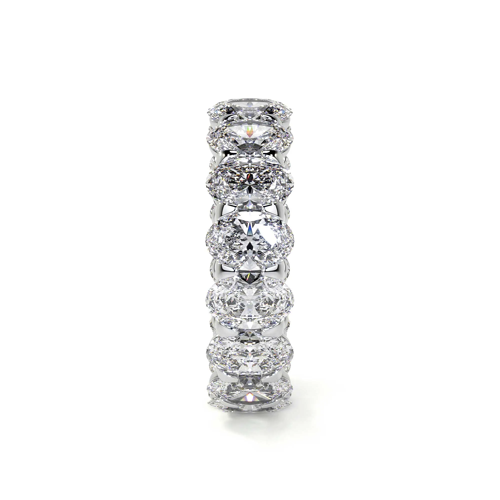 Oval Cut Diamond Eternity Band, 0.25 CT Each