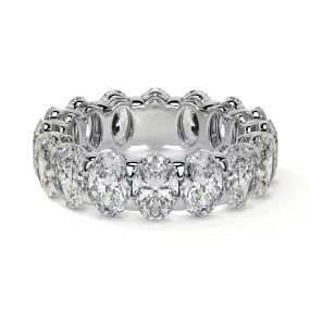 Oval Cut Diamond Eternity Band, 0.25 CT Each