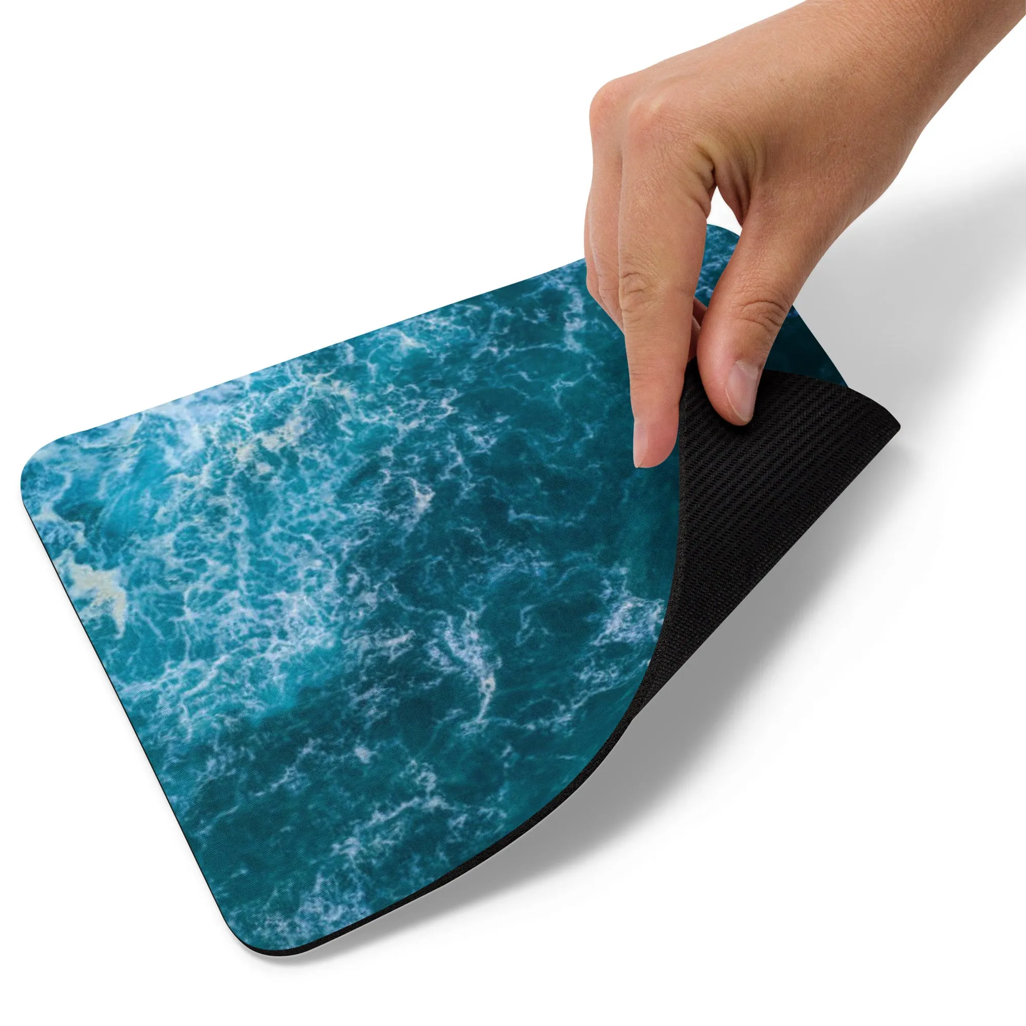 Padded Non-Slip Mousepad - Ocean Pattern