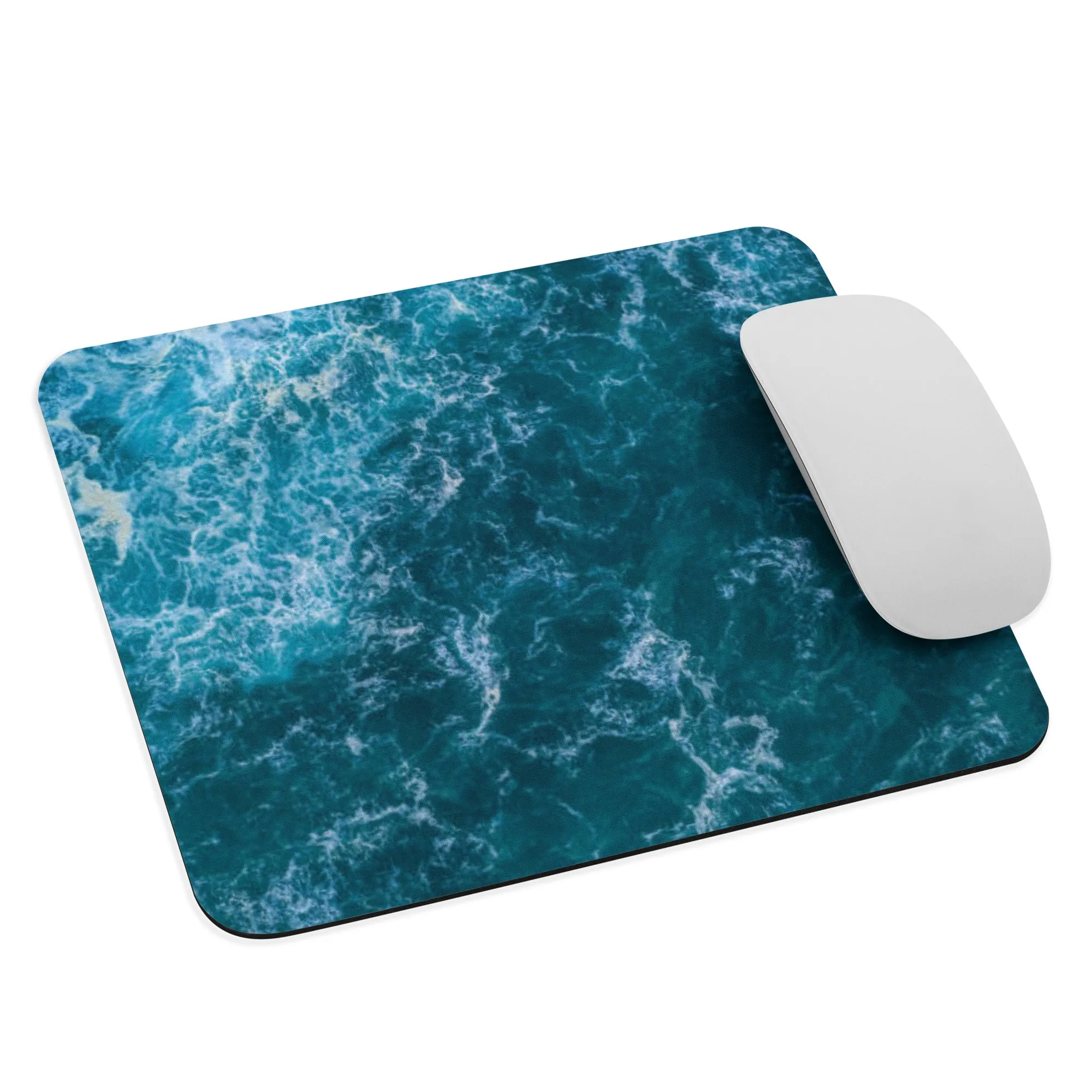 Padded Non-Slip Mousepad - Ocean Pattern