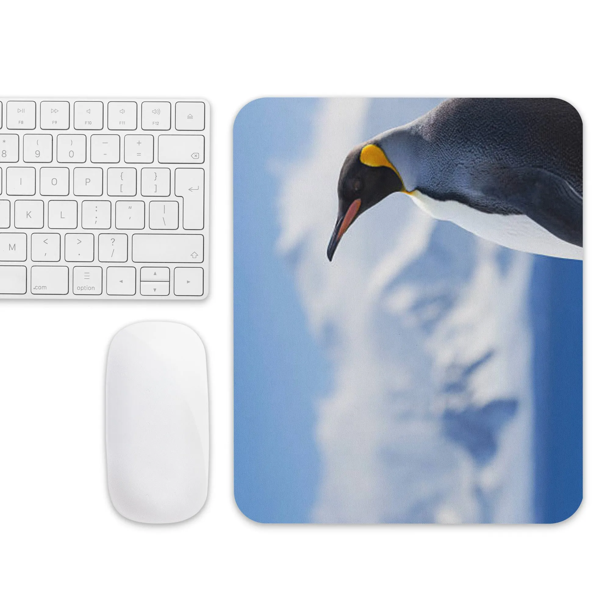 Padded Non-Slip Mousepad - Penguin Portrait