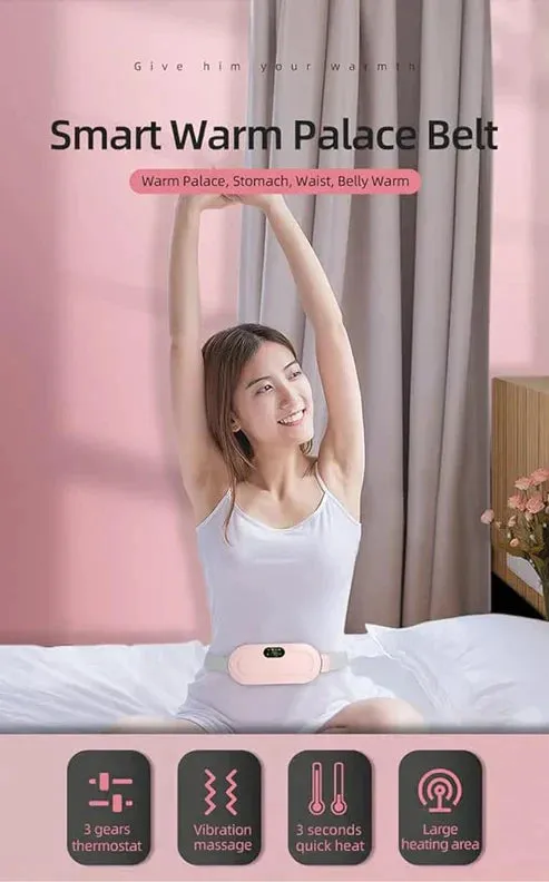 PORTABLE CRAMP MASSAGE HEATING BELT