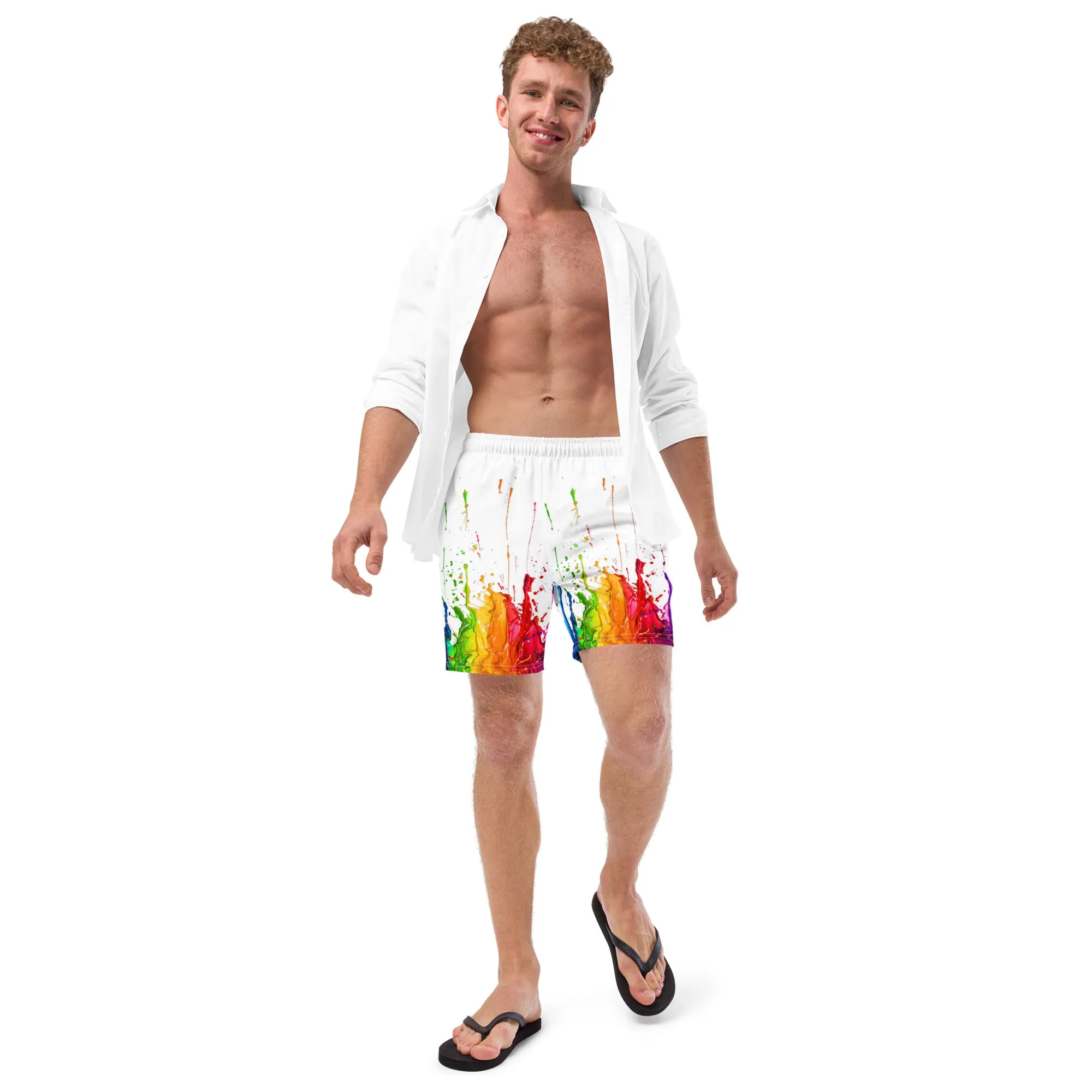 Pride Men's swim trunks