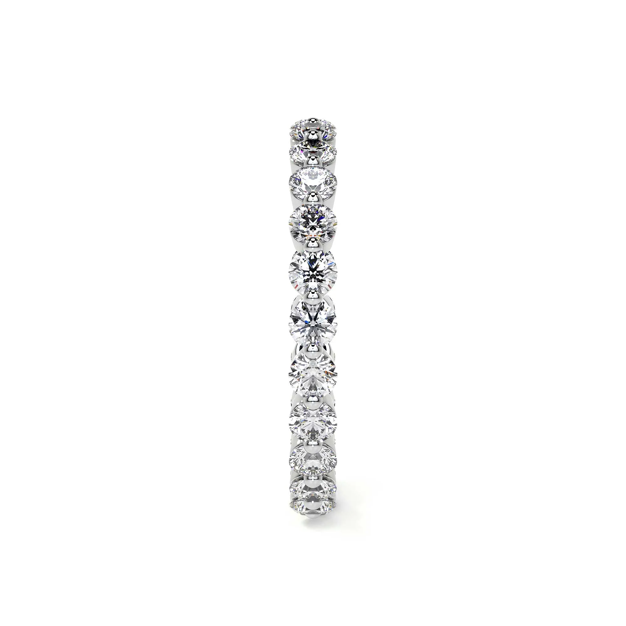 Round Stackable Eternity Diamond Ring, 0.9 CT