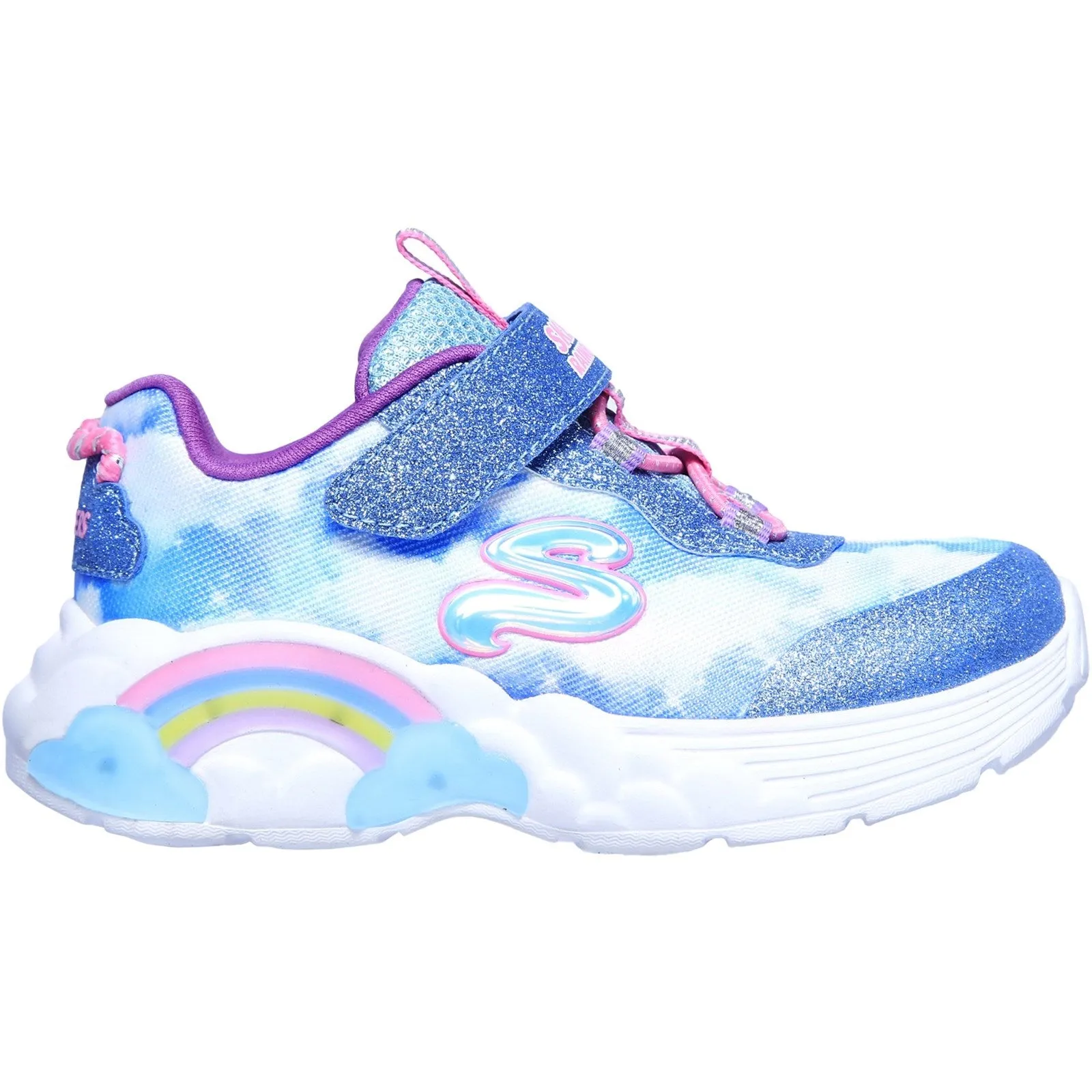 Skechers 302300N S Lights Rainbow Racers Blue