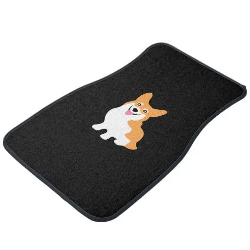 Smiling Corgi Car Mats