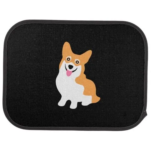 Smiling Corgi Car Mats