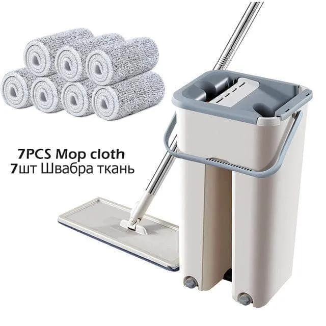 Spray Cleaning Mops with Bucket Flat Squeeze